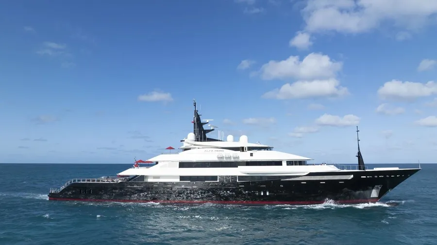 ALFA NERO 82m superyacht charter Phuket